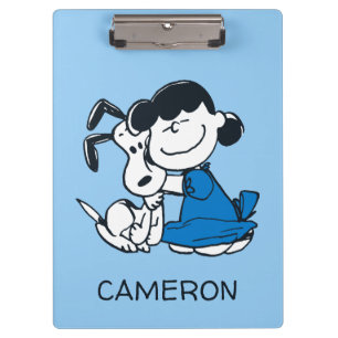 Pranchetas Lucy Hugging Snoopy
