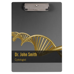 Pranchetas Luxo Médico Profissional DNA Fita Ouro