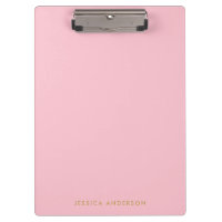 Luz simples - rosa e nome do ouro |