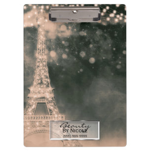 Pranchetas Luzes Noturnas de Paris Chique e Glam Personalizad