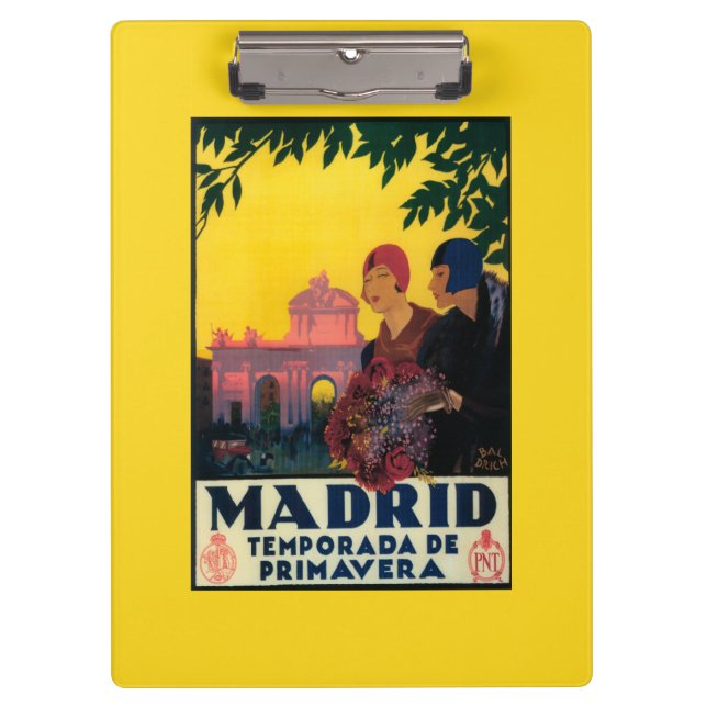Pranchetas Madrid no poster do promocional do viagem da (Frente)
