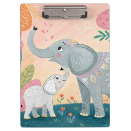 Pranchetas Mãe e Bebê Elefante