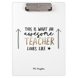 Pranchetas Magnífico professor de ouro para a tipografia mode