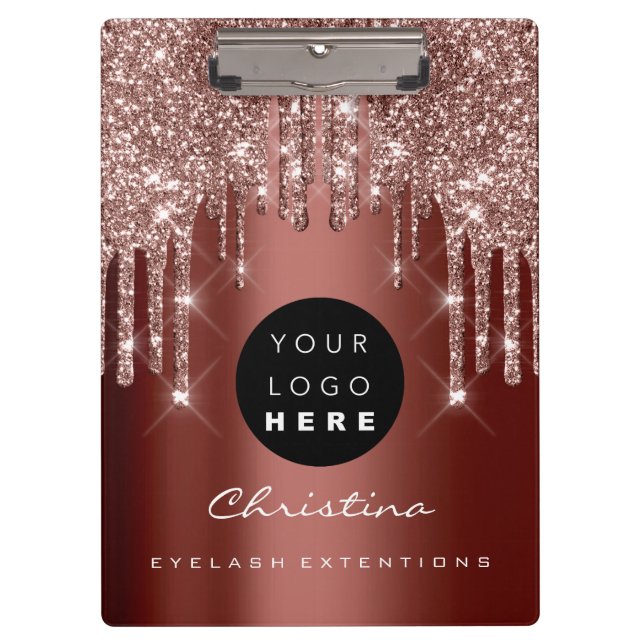 Pranchetas Makeup Artist Lash Spark Evento do Planejador Rosa (Frente)