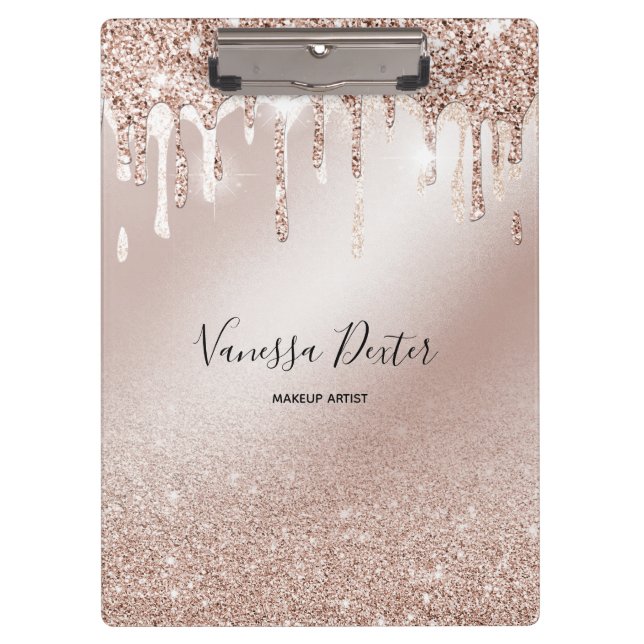 Pranchetas Makeup Artist Lashes Spark Drives Rosa Dourado (Frente)