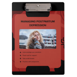 Pranchetas Managing Postpartum Depression Awareness Design