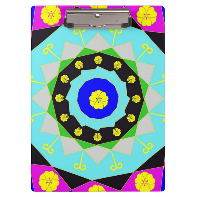 Pranchetas Mandala:Área de Transferência Decorativa (Frente)