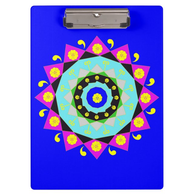 Pranchetas Mandala:Área de Transferência Decorativa (Frente)