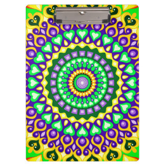Pranchetas Mandala colorida com cores vibrantes
