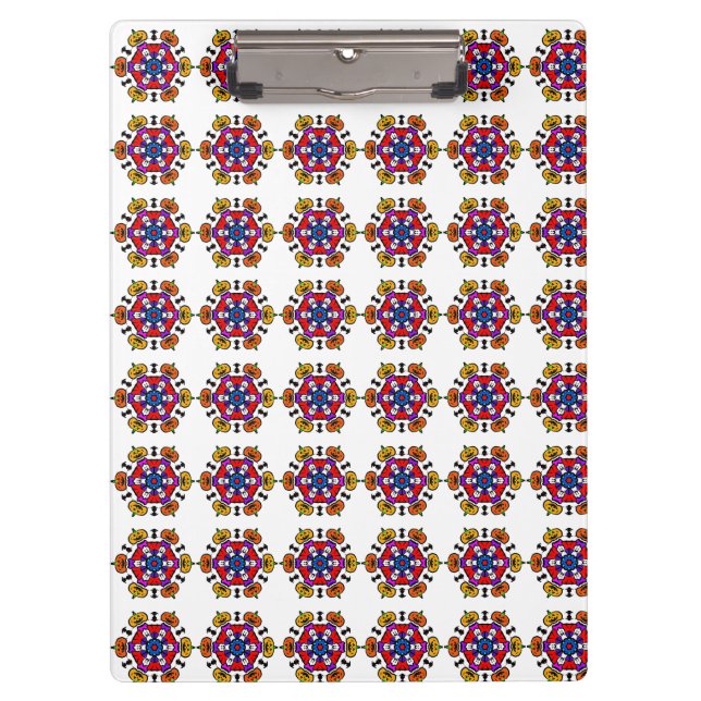 Pranchetas Mandala de Abóbora de Halloween (Frente)