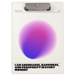 Pranchetas manifestação diária de afirmações