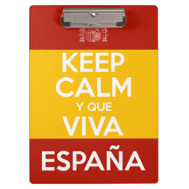 Pranchetas Mantenha a Calma e que viva a Espanha