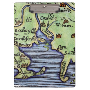PRANCHETAS MAPA 1677 DE NOVA INGLATERRA