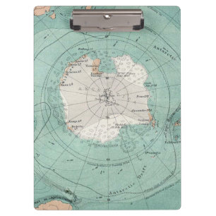 Pranchetas Mapa Antítico da Antártida Incrível