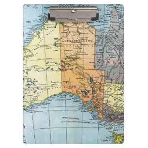 Pranchetas MAPA: AUSTRÁLIA, c1890