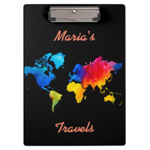Pranchetas Mapa de mundo