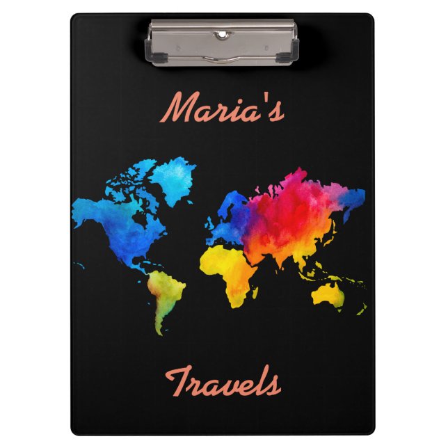 Pranchetas Mapa de mundo (Frente)
