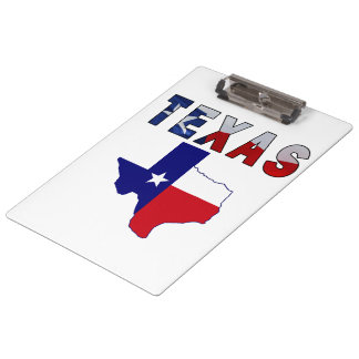 Pranchetas Mapa de Sinalizador com Texas