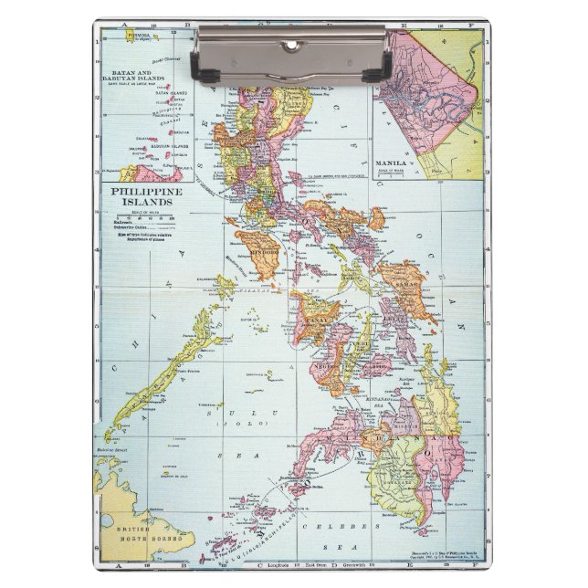PRANCHETAS MAPA: FILIPINAS, 1905 (Frente)