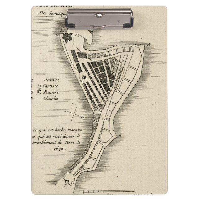 PRANCHETAS MAPA: JAMAICA, 1755 (Frente)