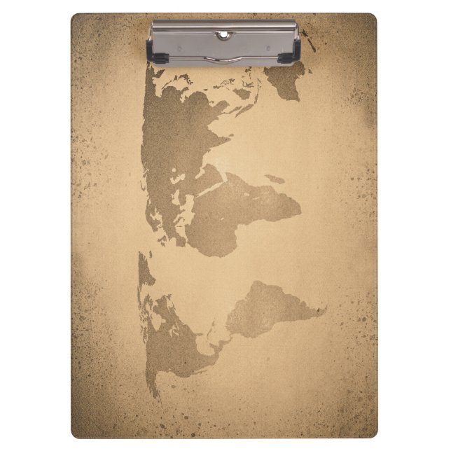 Pranchetas Mapa mundial da Vintage (Frente)