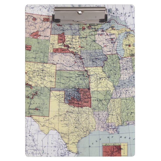 PRANCHETAS MAPA: RESERVAS, 1892 (Frente)