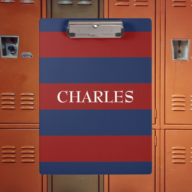 Pranchetas Marinho e Red Rugby Stripes (Criador carregado)