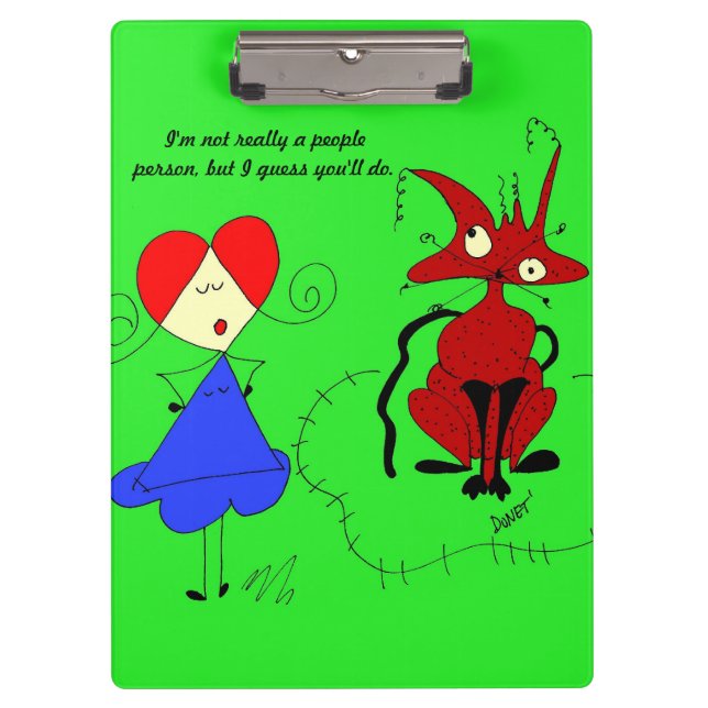 Pranchetas Mariquinhas e seu gato, risco (Frente)