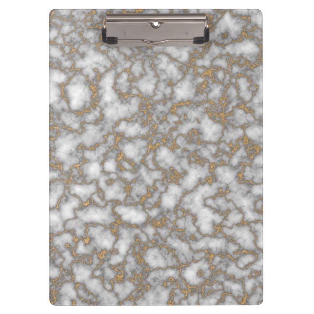 Pranchetas Mármore Dourado branco Elegante (Frente)