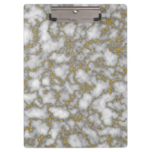 Pranchetas Mármore Dourado branco Elegante