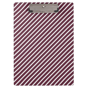 Pranchetas Maroon, Borgonha e Estrias Diagonais Brancas