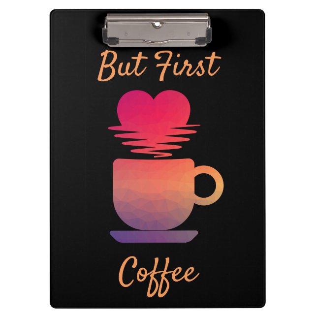 Pranchetas Mas Primeiro Café | Almofadas De Café De Manhã (Frente)