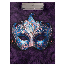 Pranchetas Máscara Azul Elegante de Mascarada
