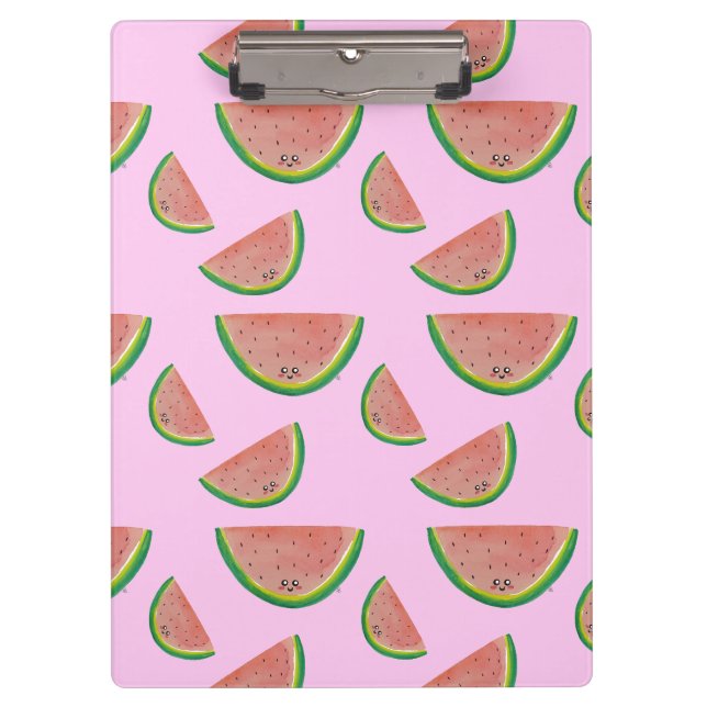 Pranchetas Melancia rosa Kawaii (Frente)
