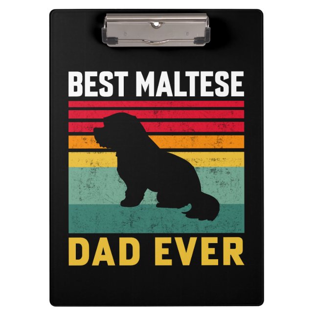 Pranchetas Melhor Pai Maltês de sempre, Pai de Cachorro Maltê (Frente)