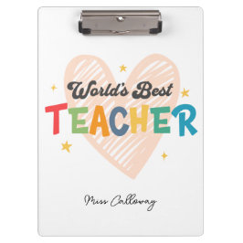 Pranchetas Melhor Professora do Mundo Personalizado