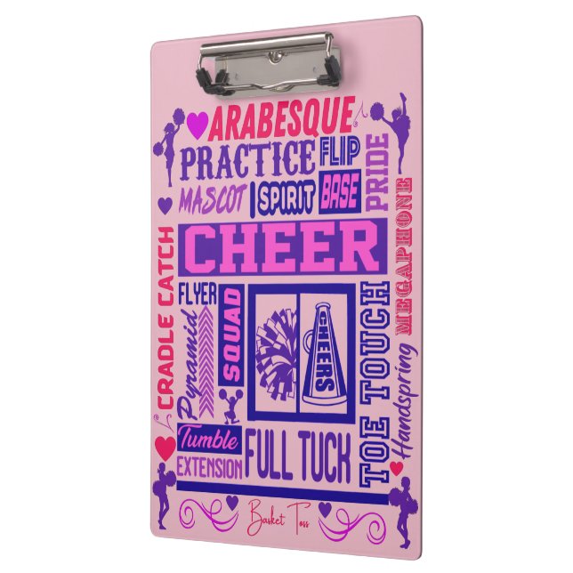 Pranchetas Meninas Cheerhead Purple Typografia (Esquerda)