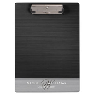 Pranchetas Metal perfurado preto elegante, personalizado