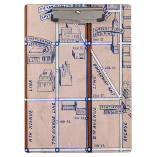 PRANCHETAS METRO MAPA DE NEW YORK, 1940 2
