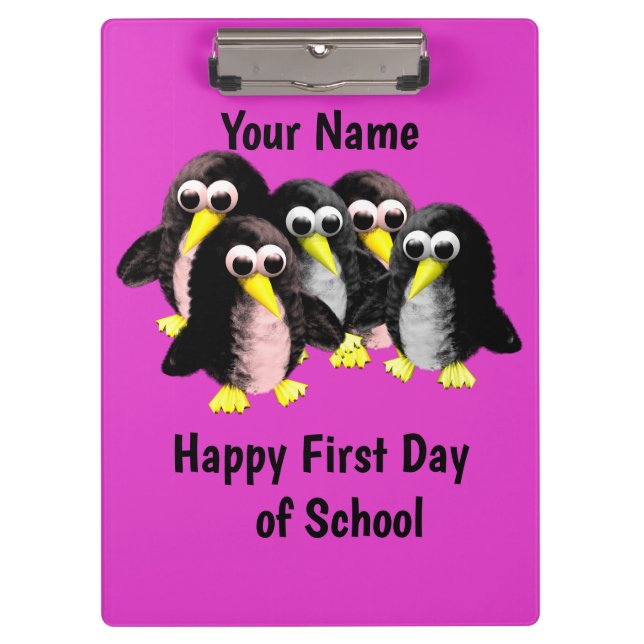 Pranchetas Meu amigo, o pinguim, personalizado para crianças (Frente)