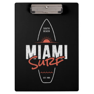 Pranchetas Miami Surf – Design de Surfboard Sunset Vintage da