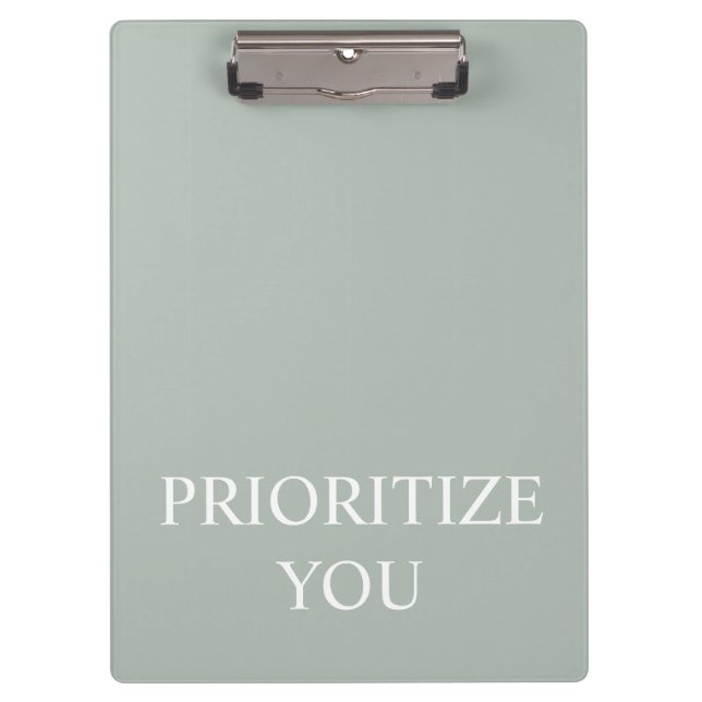 Pranchetas Minimal Prioritize You Quote Ash Colour (Frente)