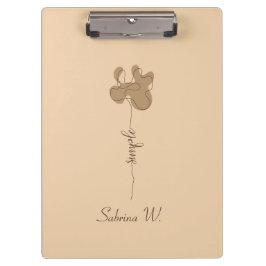 Pranchetas Minimalism Simple Flower Clipboard