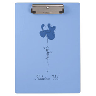 Pranchetas Minimalismo Flor Simples Clipboard
