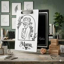 Minimalista Preto & Branco 1º Dia das Mães Est.