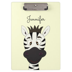 Pranchetas Miúdos engraçados dos desenhos animados da zebra