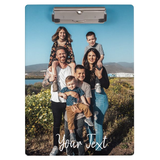 Pranchetas Modelo de Fotos Personalizadas e Texto Personaliza (Frente)