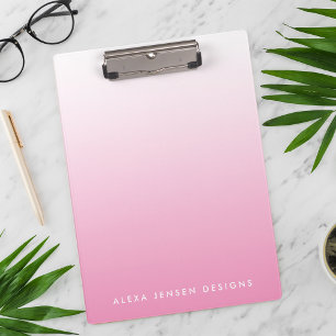Pranchetas Modelo de Gradiente Rosa Personalizado