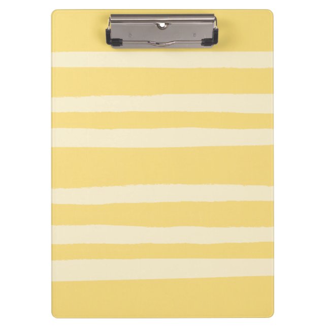 Pranchetas Modern Chic Butter Yellow Striped  (Frente)