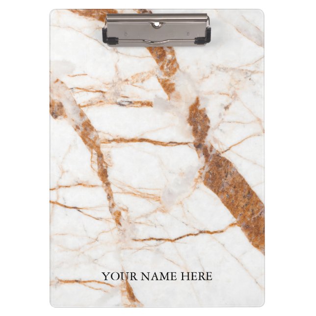 Pranchetas Modern Marble Designer Personalizado (Frente)